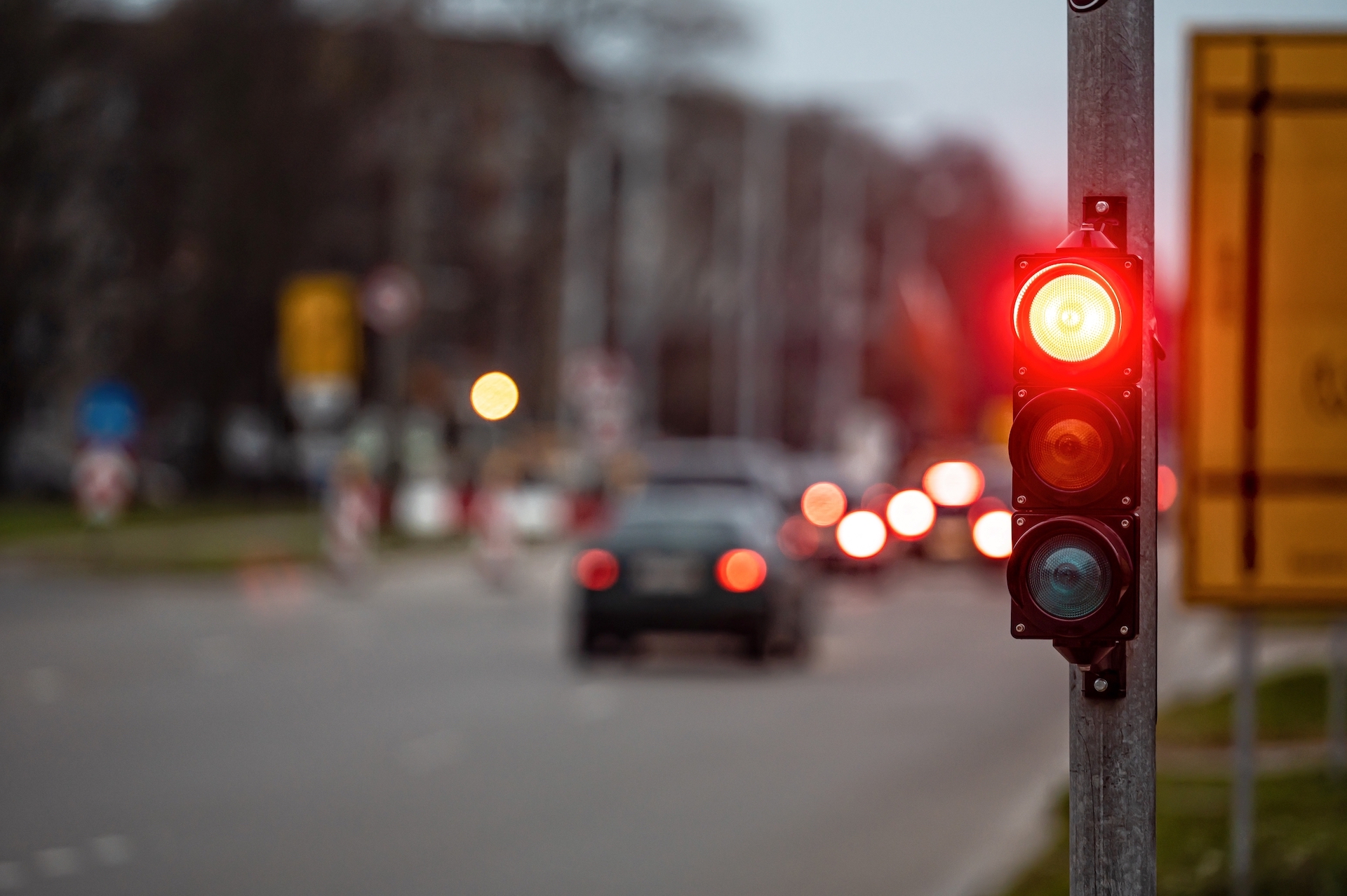 Red traffic light